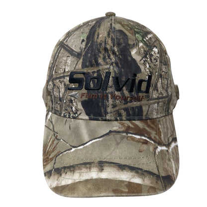 Solvid Film It Yourself Strapback Hat Camouflage One Size Adjustable Embroidered