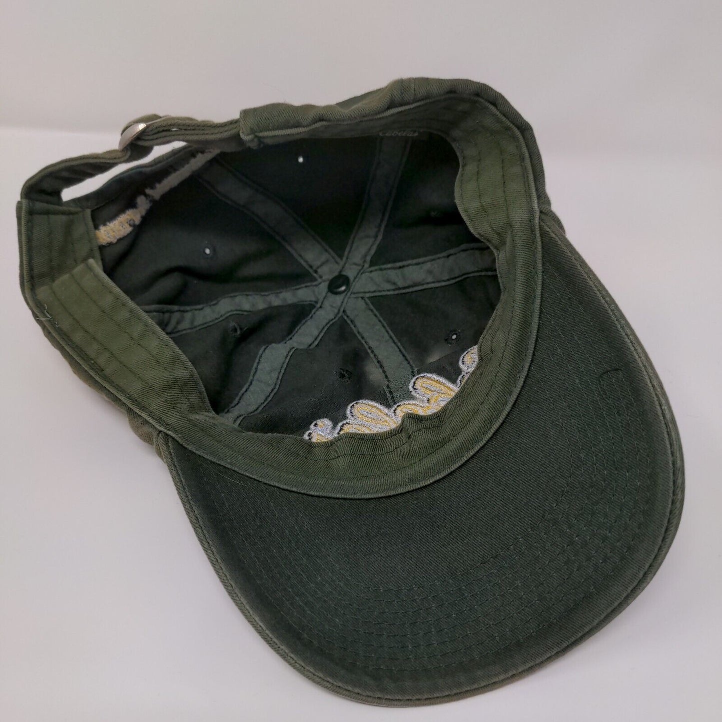 Cabela's World Foremost Outfitter Slideback Hat Green OS Adjustable Embroidered