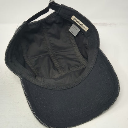 Storied Hats 5 Panel Gray XL Herringbone Recycled Wool Slideback Hat Strap