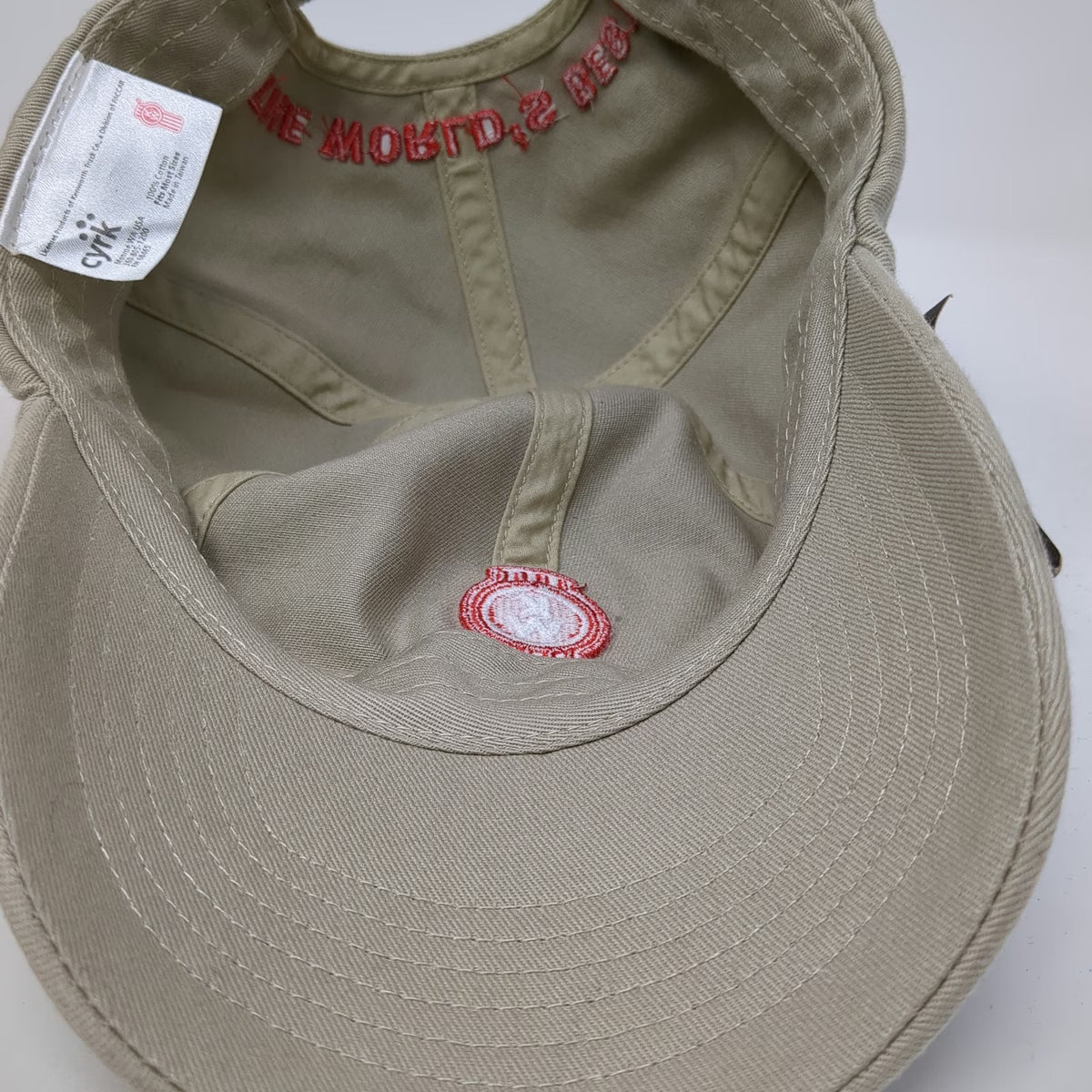 Cyrk Kenworth Baseball Cap Beige One Size Strapback The Worlds Best Logo Hat