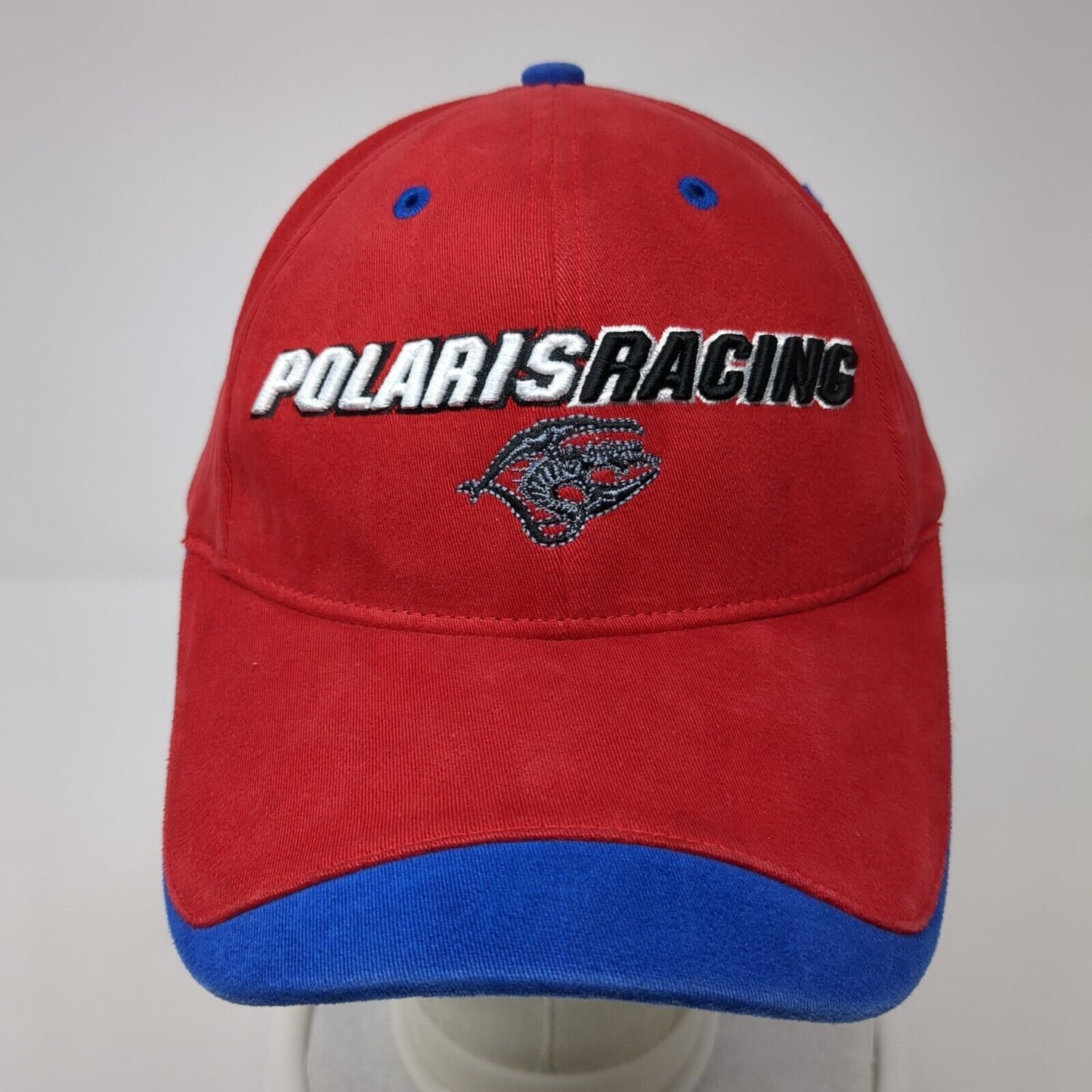 Polaris Racing Fitted Hat Red One Size Embroidered Outdoor 6 Panel