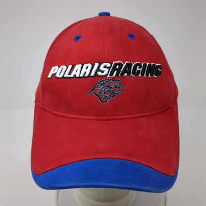 Polaris Racing Fitted Hat Red One Size Embroidered Outdoor 6 Panel