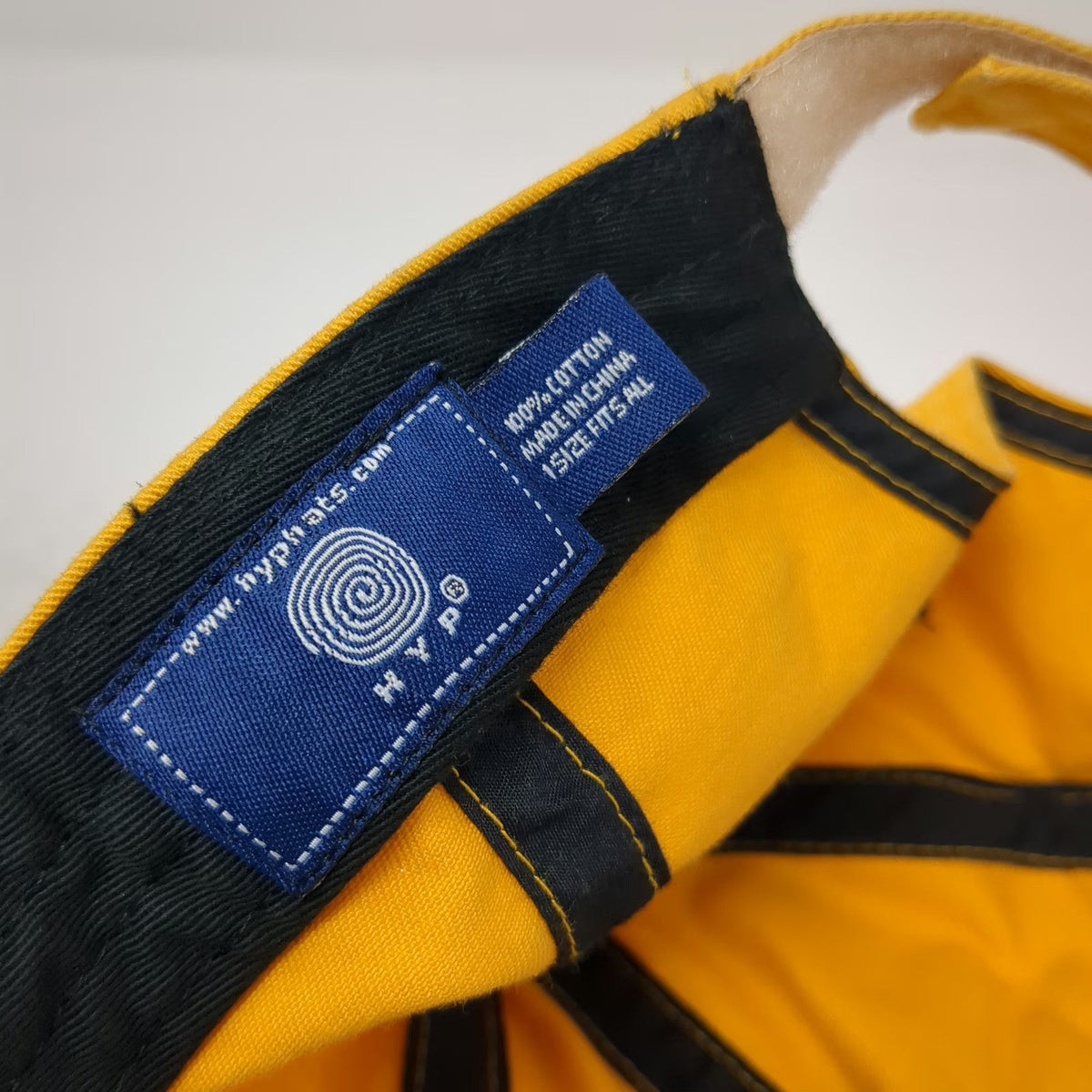 HYP Baseball Cap Yellow One Size Side Pocket North Hero Vermont Nautical Hat