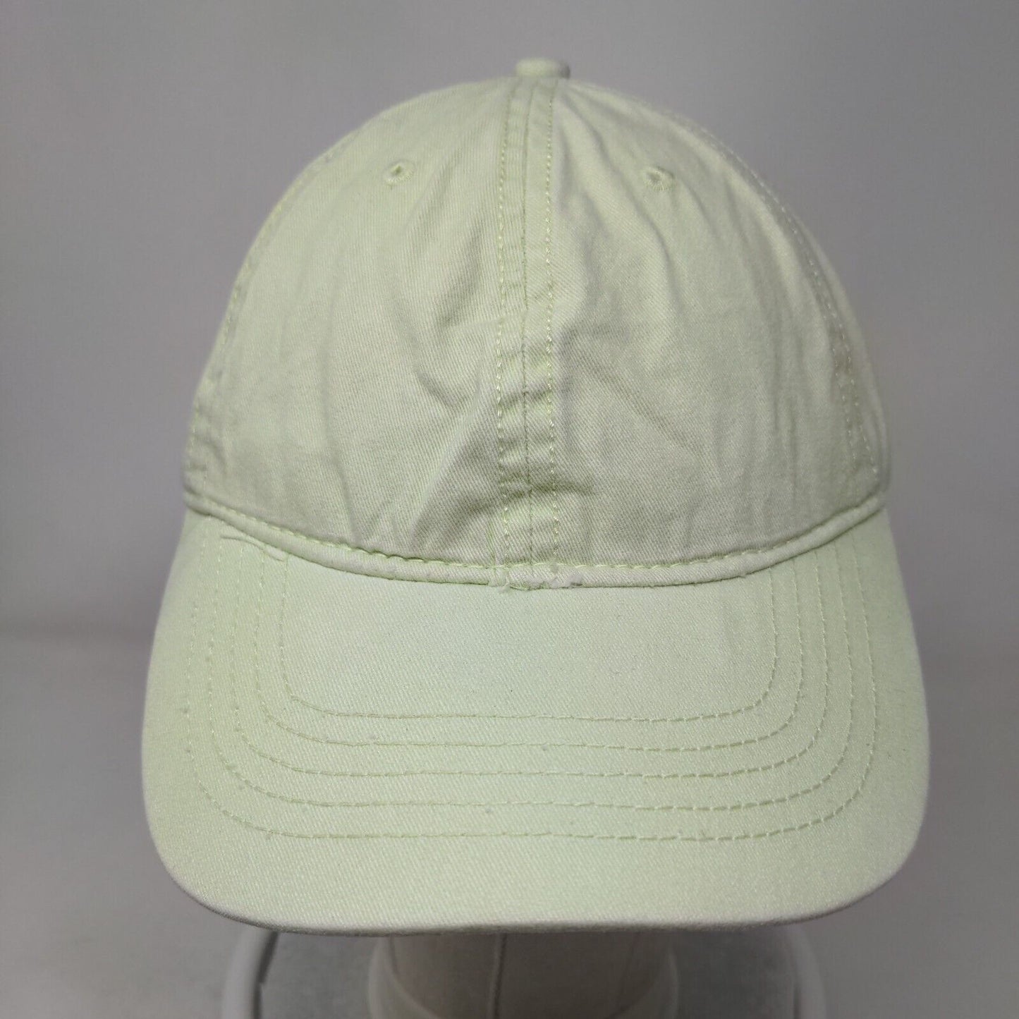 Unbranded Slideback Hat Green OSFM Adjustable 6 Panel Vent Holes Blank