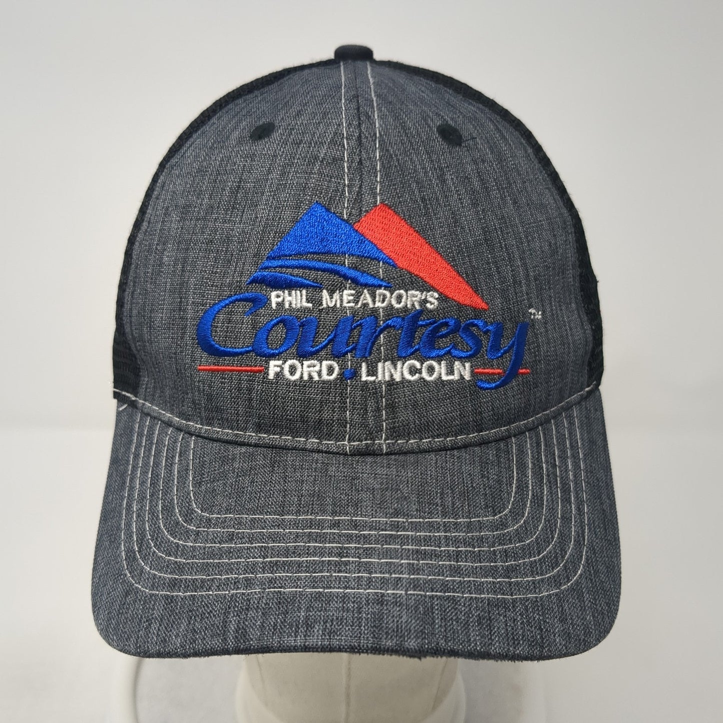 Phil Meador's Courtesy Ford Lincoln Snapback Trucker Hat Gray One Size