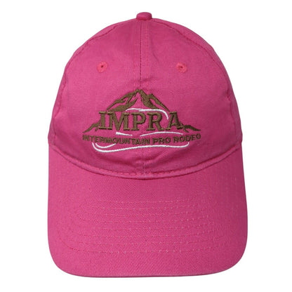 IMPRA Intermountain Pro Rodeo Starpabck Hat Pink One Size Adjustable Embroidered