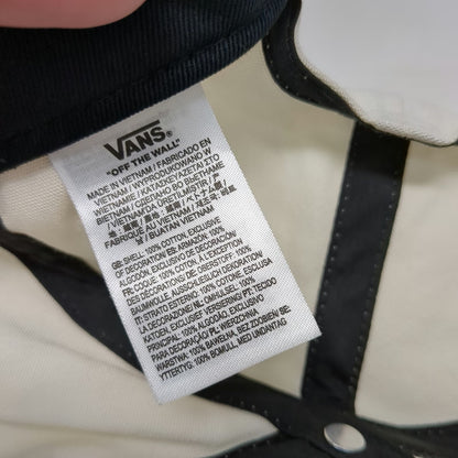 Vans Baseball Cap White One Size Barbed Wire Strapback Cotton Twill Logo Hat