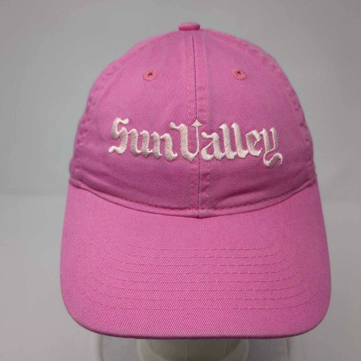 Sun Valley Slideback Hat Pink One Size Adjustable Embroidered Legacy
