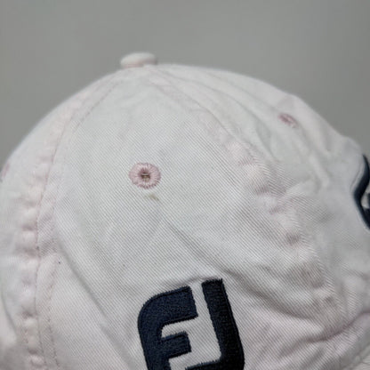 Titleist FJ Slideback Hat Whiteish-Pink One Size Adjustable Embroidered 6 Panel