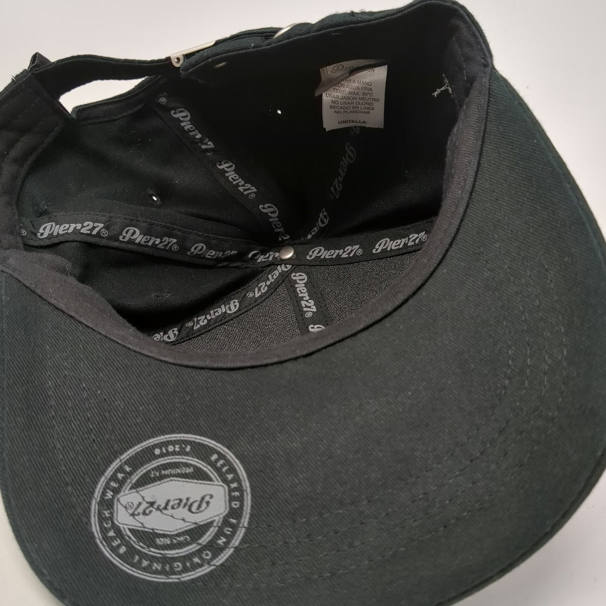 Pier 27 Baseball Cap Black One Size Cancun Riviera Maya Palm Tree Hat Strapback