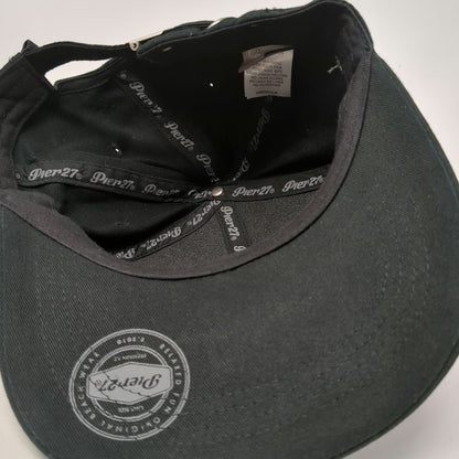 Pier 27 Baseball Cap Black One Size Cancun Riviera Maya Palm Tree Hat Strapback