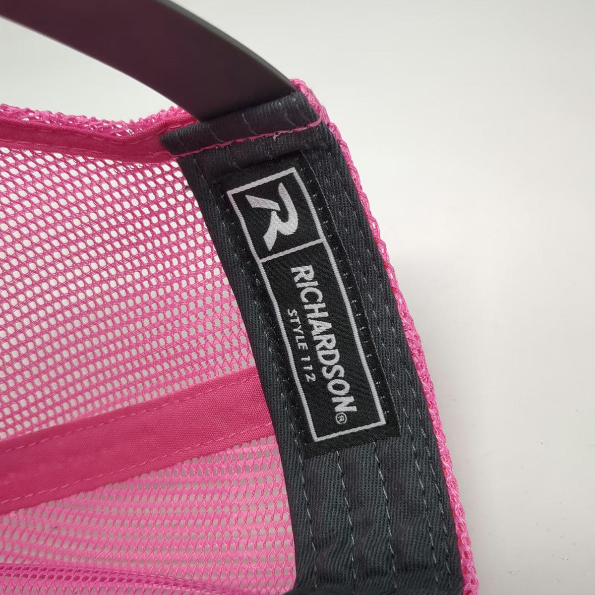 Richardson Trucker Hat Gray Pink One Size Danny Thomason Arena Mesh Snapback