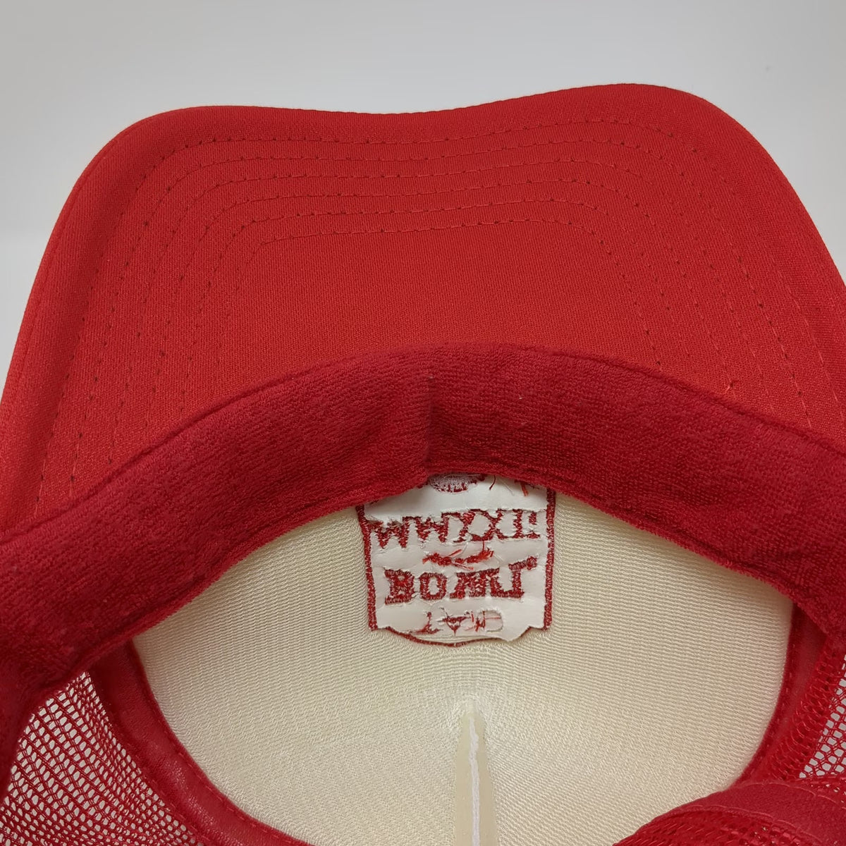 Otto Trucker Hat Red One Size TAO BOWL MMXXII Football Patch Mesh Snapback