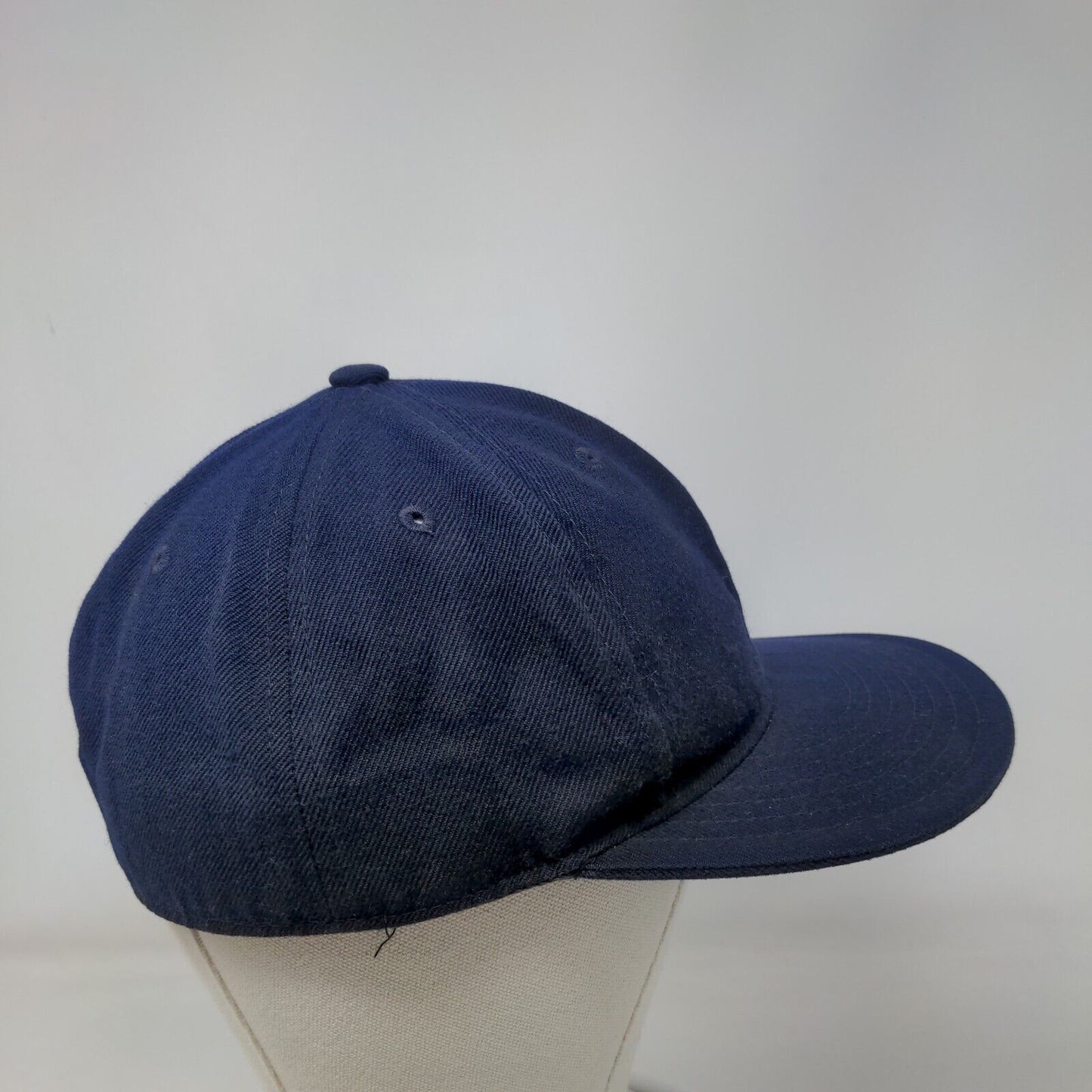 KB ETHOS Fitted Hat Blue Size 7 1/2/XL Lightweight Vented Holes 6 Panel Blank