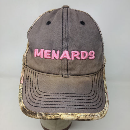 Menard's Women's Strapback Camo Hat Adjustable Embroidered Logo Cotton