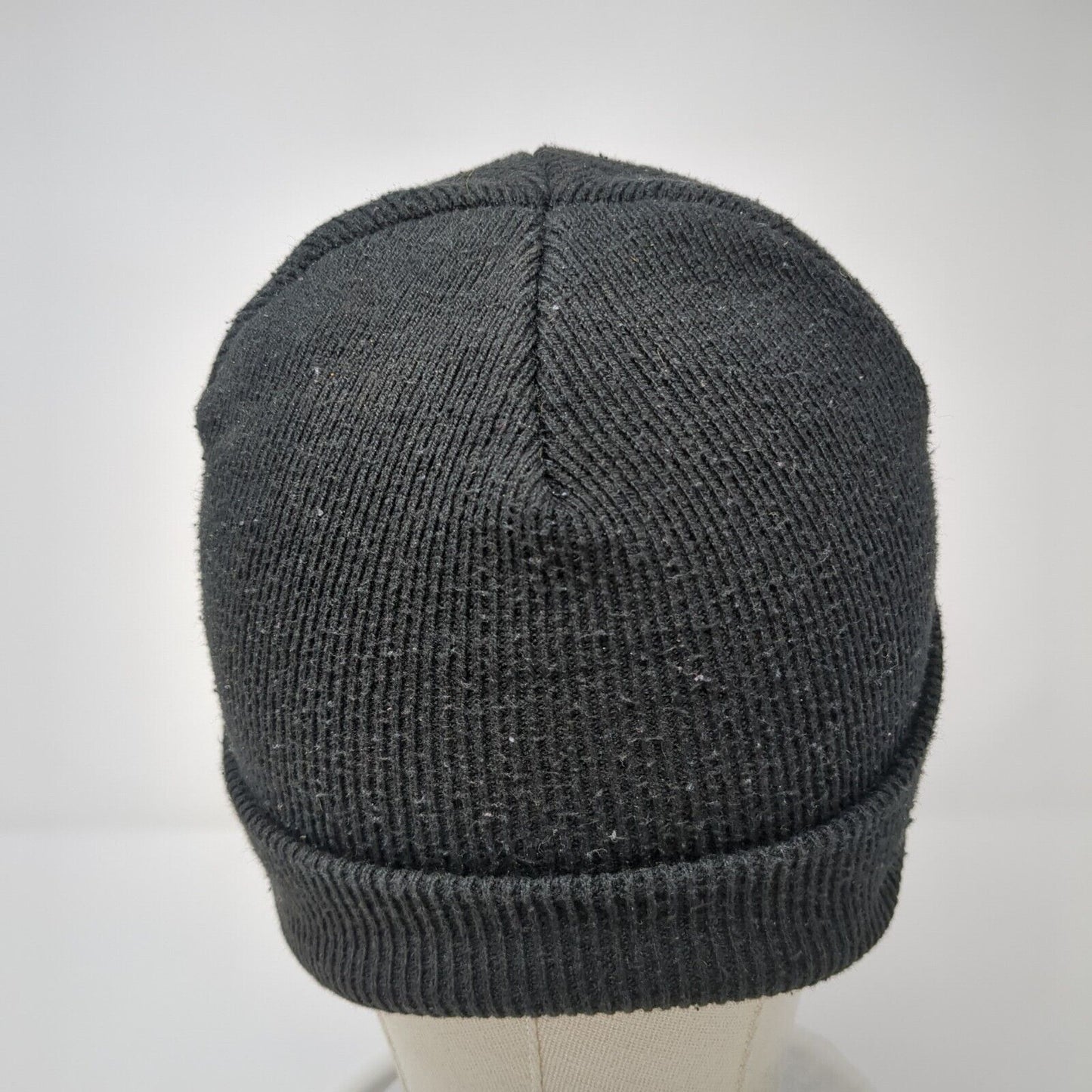 Barts Electric Knit Beanie Hat Black One Size Solid Embroidered Otto