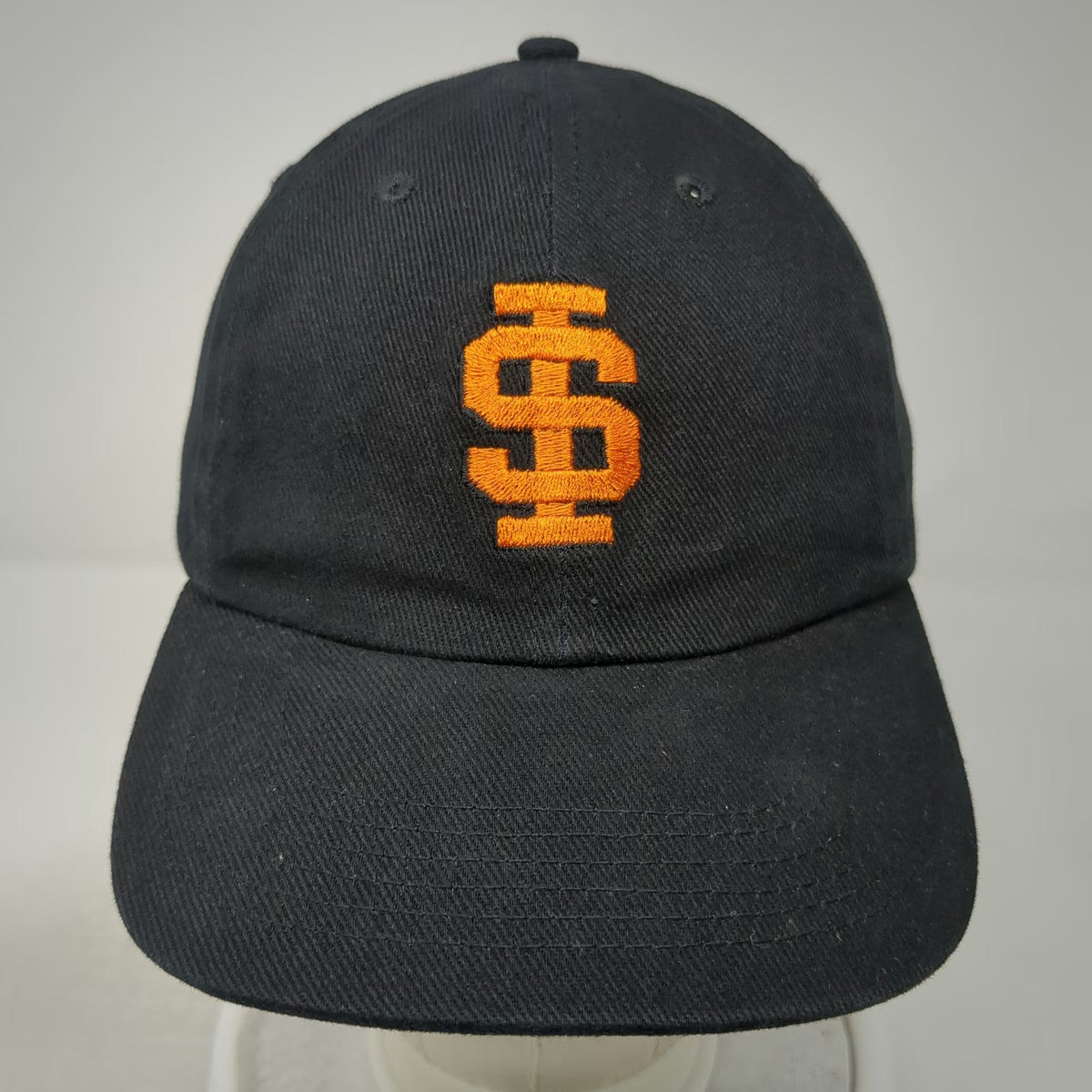 Chef Works Baseball Cap Hat Black Orange One Size SI Logo Embroidered Slideback