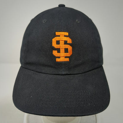 Chef Works Baseball Cap Hat Black Orange One Size SI Logo Embroidered Slideback