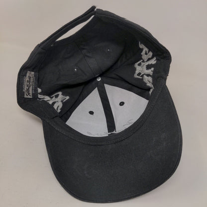 Neptune Strapback Hat Black OSFM Embroidered Headshots KC Caps W/Tags