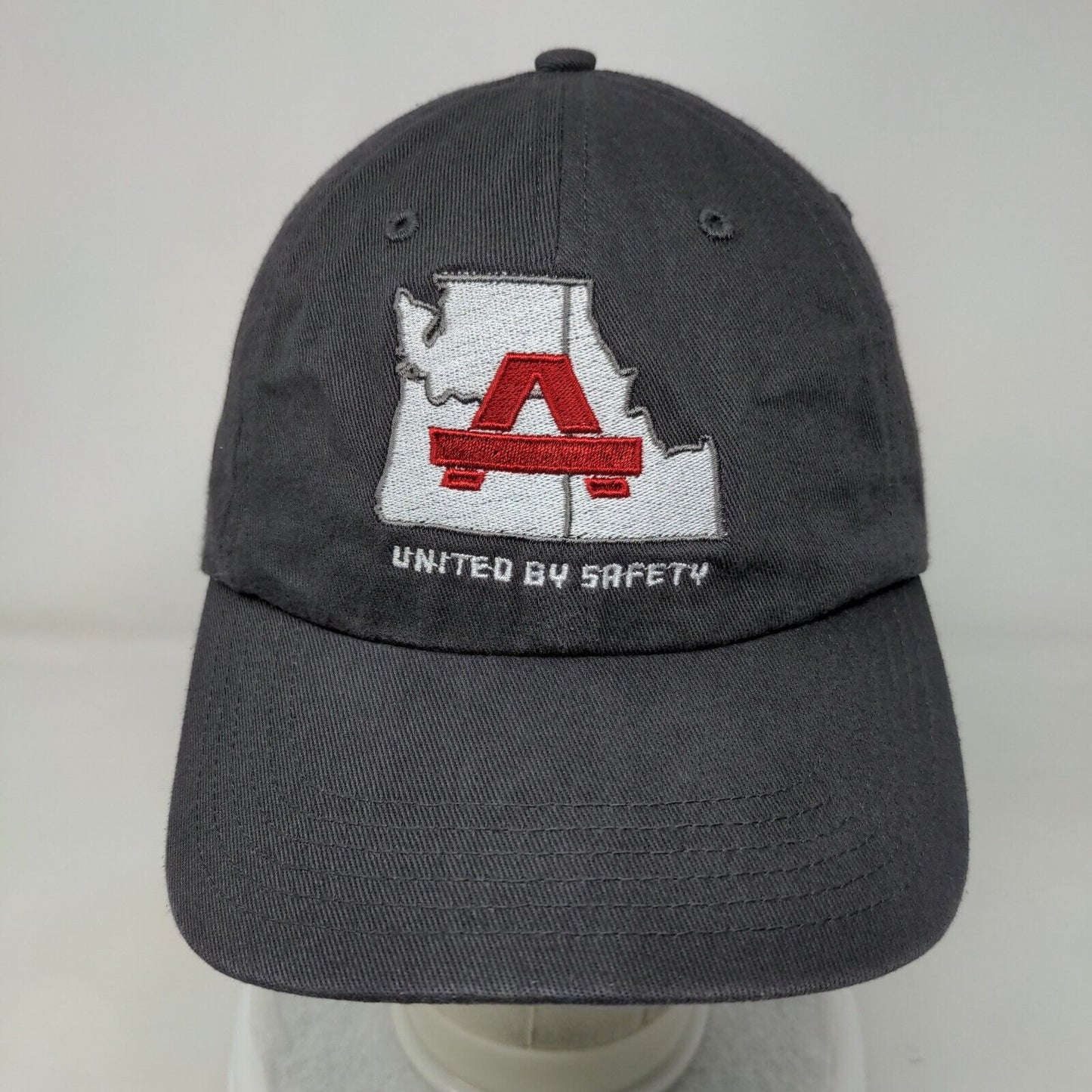United By Safety Slideback Hat Gray One Size Embroidered Richardson
