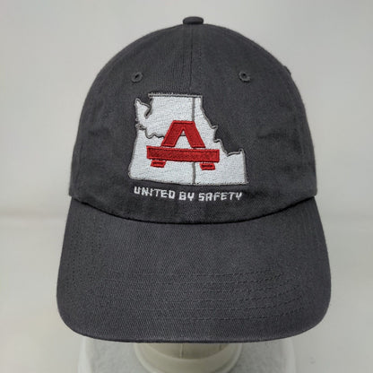 United By Safety Slideback Hat Gray One Size Embroidered Richardson