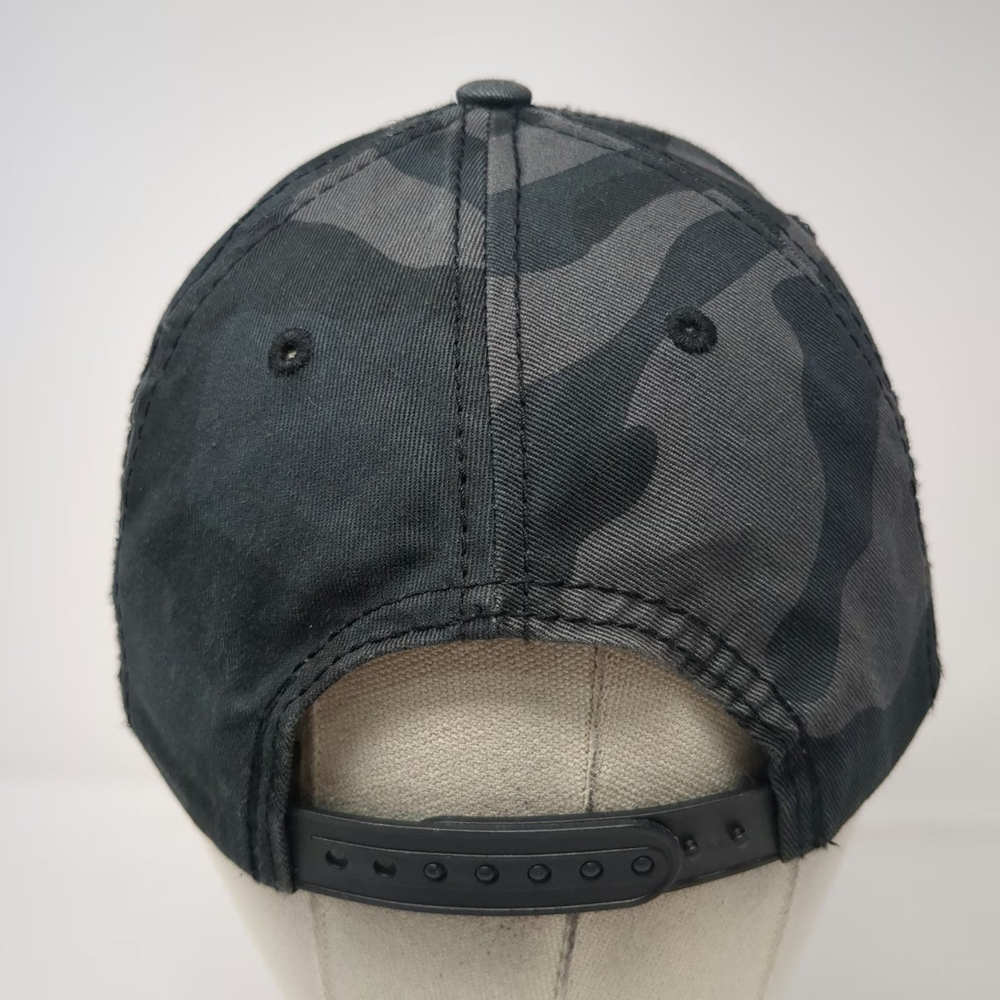 H3 Headwear Snapback Hat Gray Black One Size Camo Stars Bars Structured Graphic