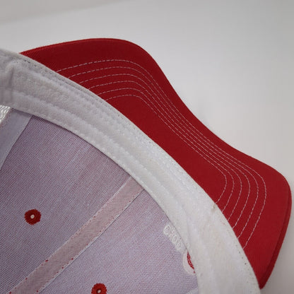 Crop Production Services Parma ID Strapback Trucker Hat Red OS Mesh Back Vie