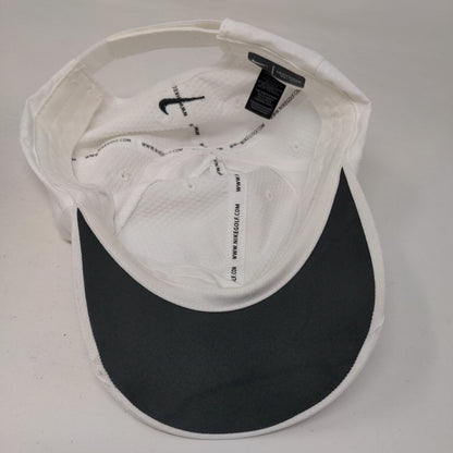 Nike Golf Strapback Hat White OSFM Adjustable Solid Heritage86 Dri-Fit