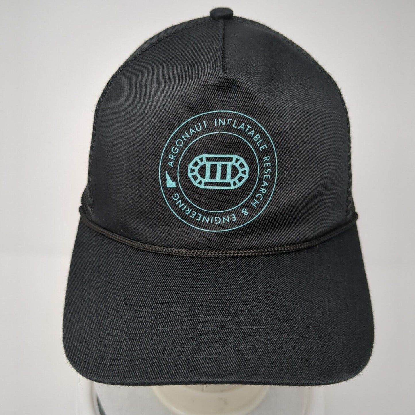 Argonaut Inflatable Research & Engineering Snapback Trucker Hat Black OS Rope