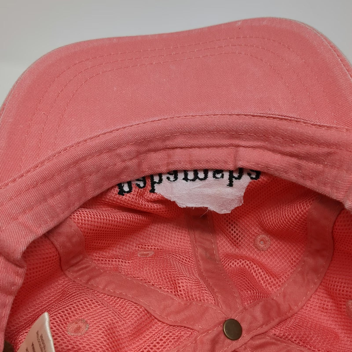 Adams Baseball Cap Pink One Size nahamsha Embroidery Leather Strap Slideback Hat