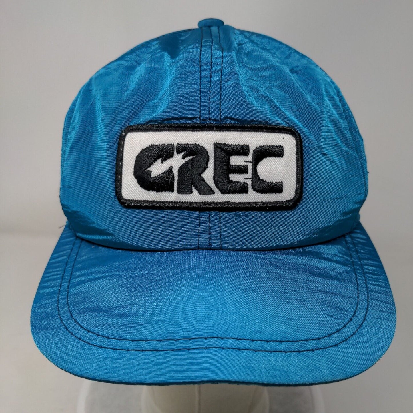 CREC Patch Snapback Hat Blue One Size Adjustable Vent Holes Embroidered