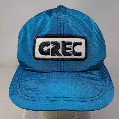 CREC Patch Snapback Hat Blue One Size Adjustable Vent Holes Embroidered