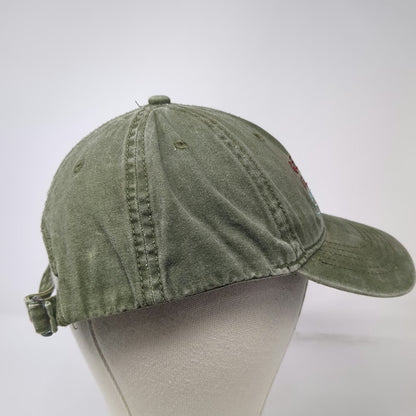 Green Baseball Cap One Size Guemes Island Resort Since 1947 Fish Embroidery Hat