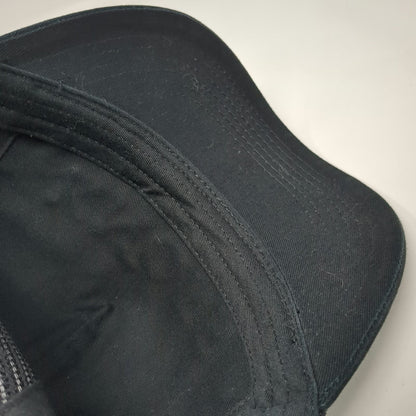 KNOSS Performance Trucker Hat Black One Size 3D Embroidery Mesh Back Snapback