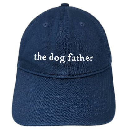 Blue One Size Baseball Cap the dog father Slideback Hat Embroidered Twill Cotton