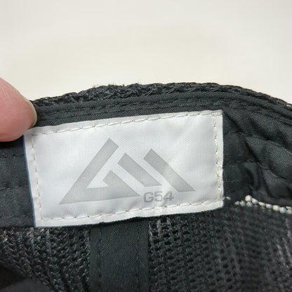 G54 Trucker Hat Blue One Size California Palm Tree Sun Waves Patch Mesh Snapback