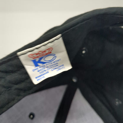 KC Albertsons Black One Size Baseball Cap Strapback Embroidered Logo Hat