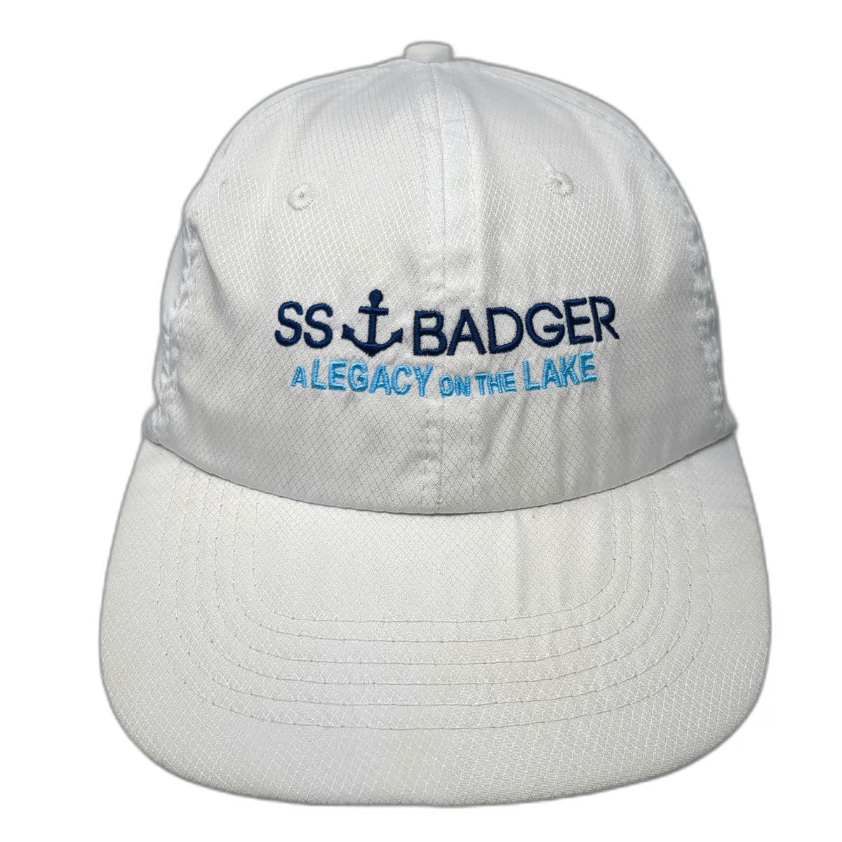 Hit Wear SS Badger Anchor Legacy on the Lake White One Size Baseball Cap Hat