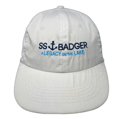 Hit Wear SS Badger Anchor Legacy on the Lake White One Size Baseball Cap Hat