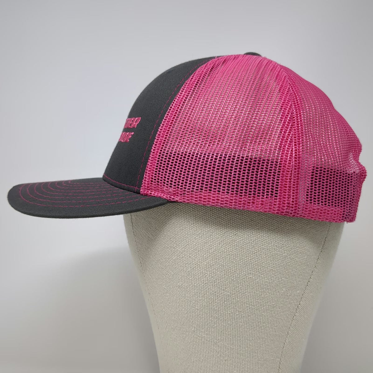 Richardson 112 Trucker Hat Black Pink One Size Disaster Response Mesh Snapback