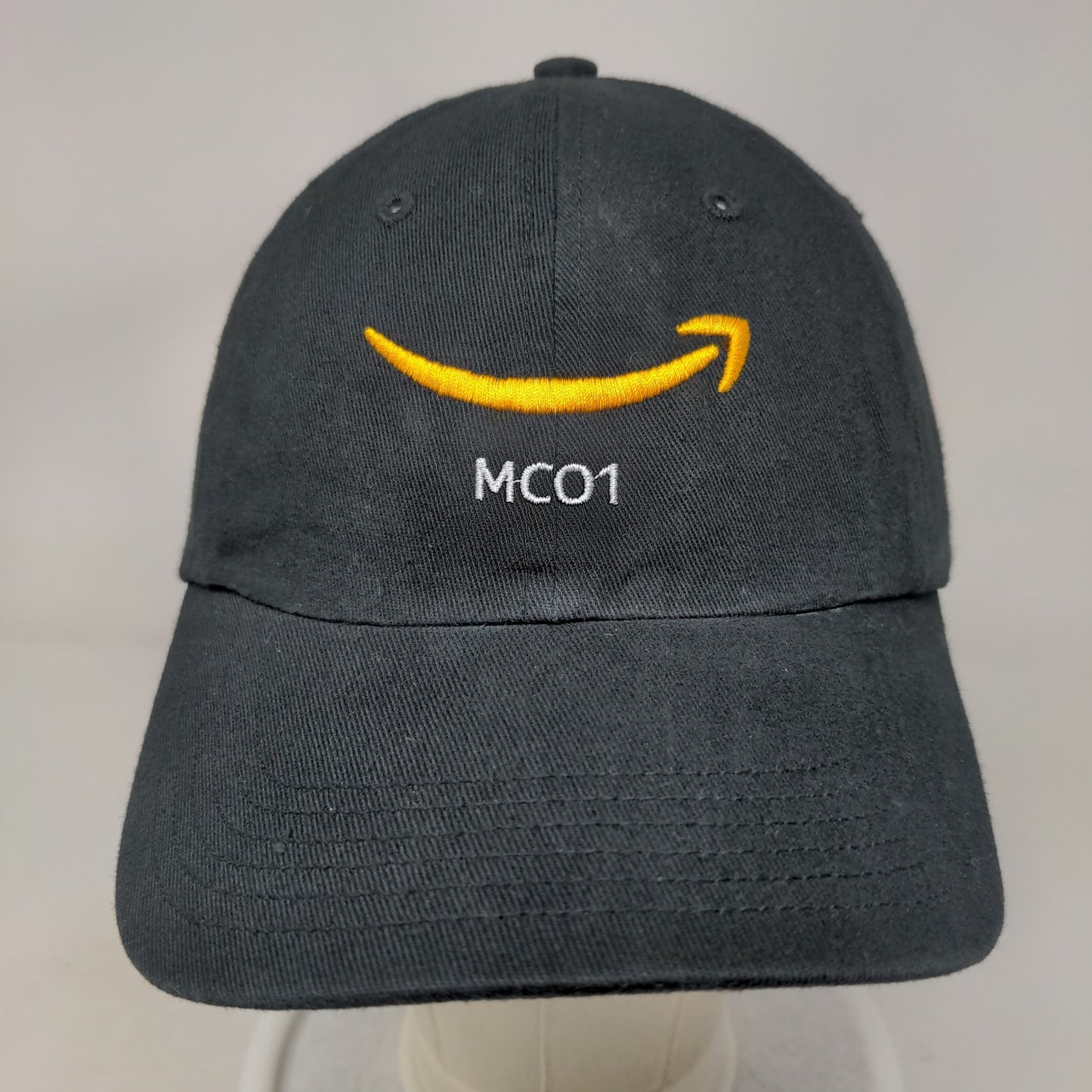 Amazon #MC01 Slideback Hat Black Richardson R55 Embroidered Logo Employee