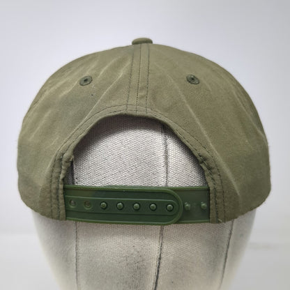 Bass Pro Shops 5 Panel Green One Size Snapback Rope Hat Embroidered Patch Fish