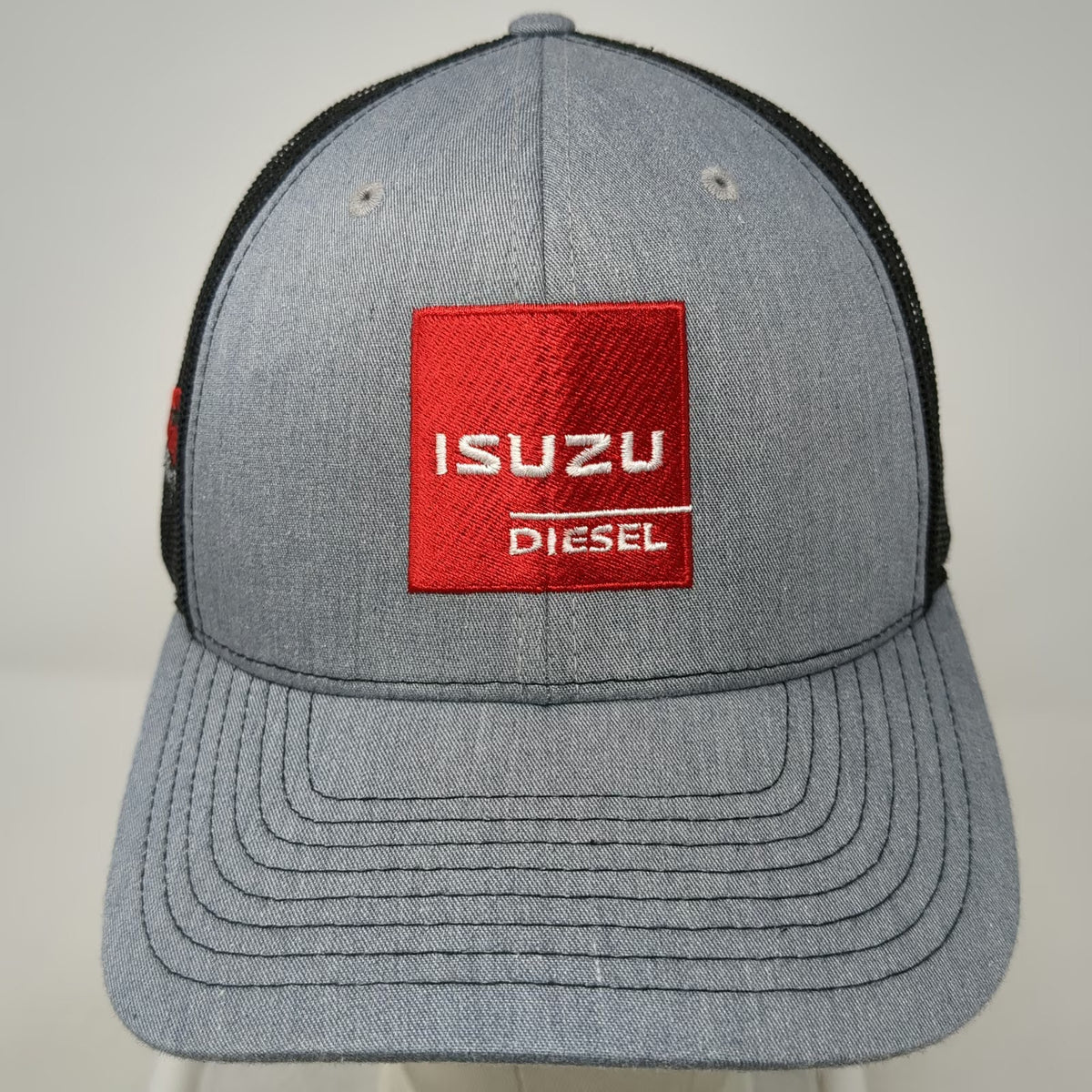 Richardson Trucker Hat Gray One Size Isuzu Diesel Mack Boring Parts Co.