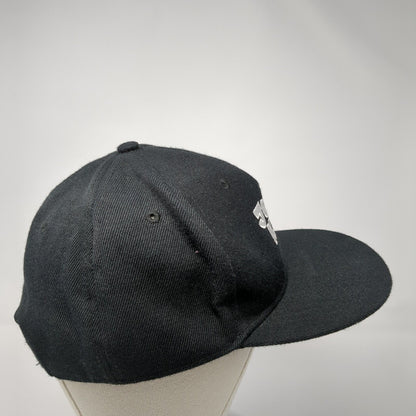 Jump! Kids Snapback Hat Black One Size Adjustable Embroidered 6 Panel Vitronic