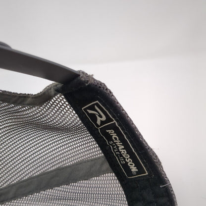 Inventure Snapback Trucker Hat Black One Size Adjustable Mesh Back Richardson