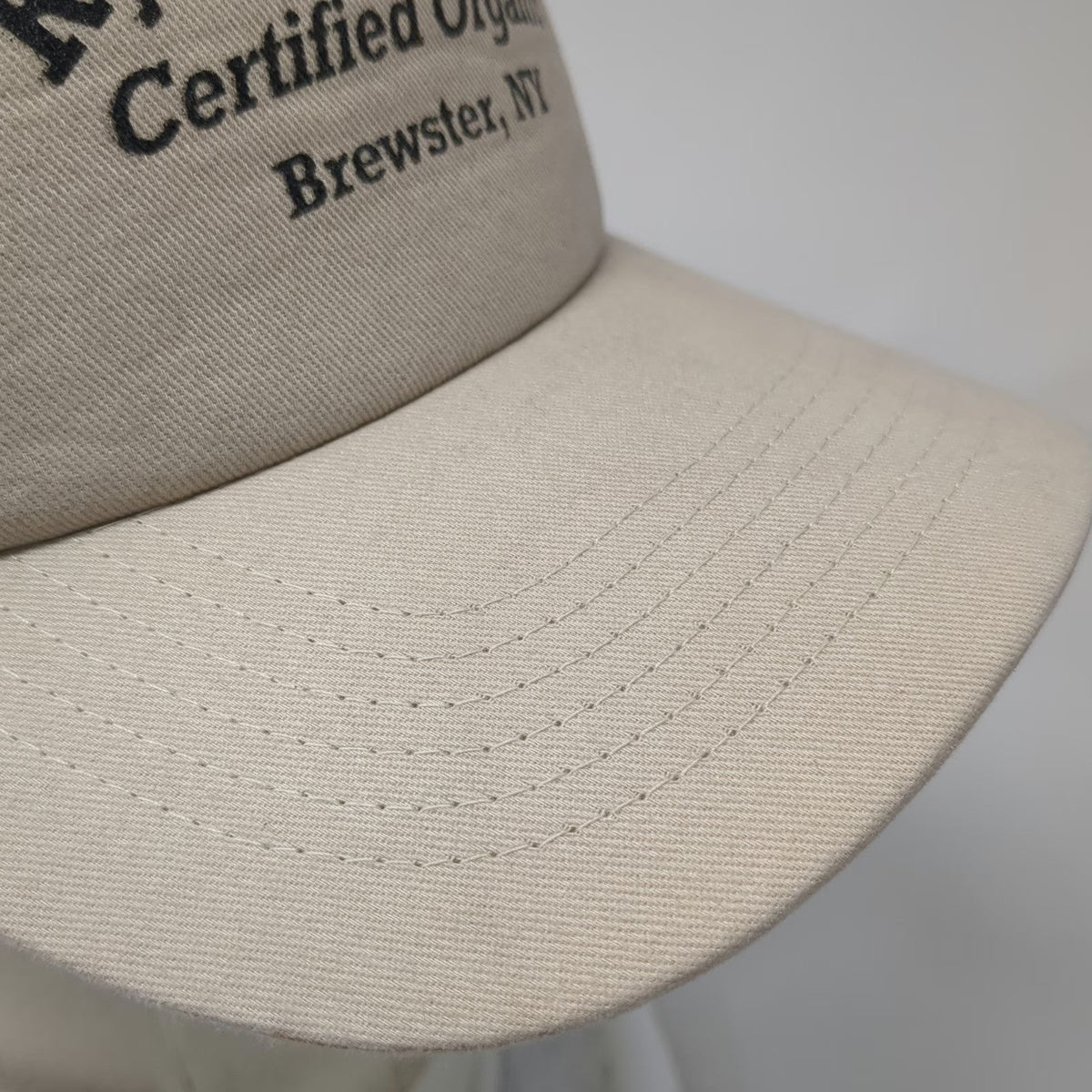 KC Caps Trucker Hat Beige One Size Ryder Farm Inc Certified Organic Brewster NY
