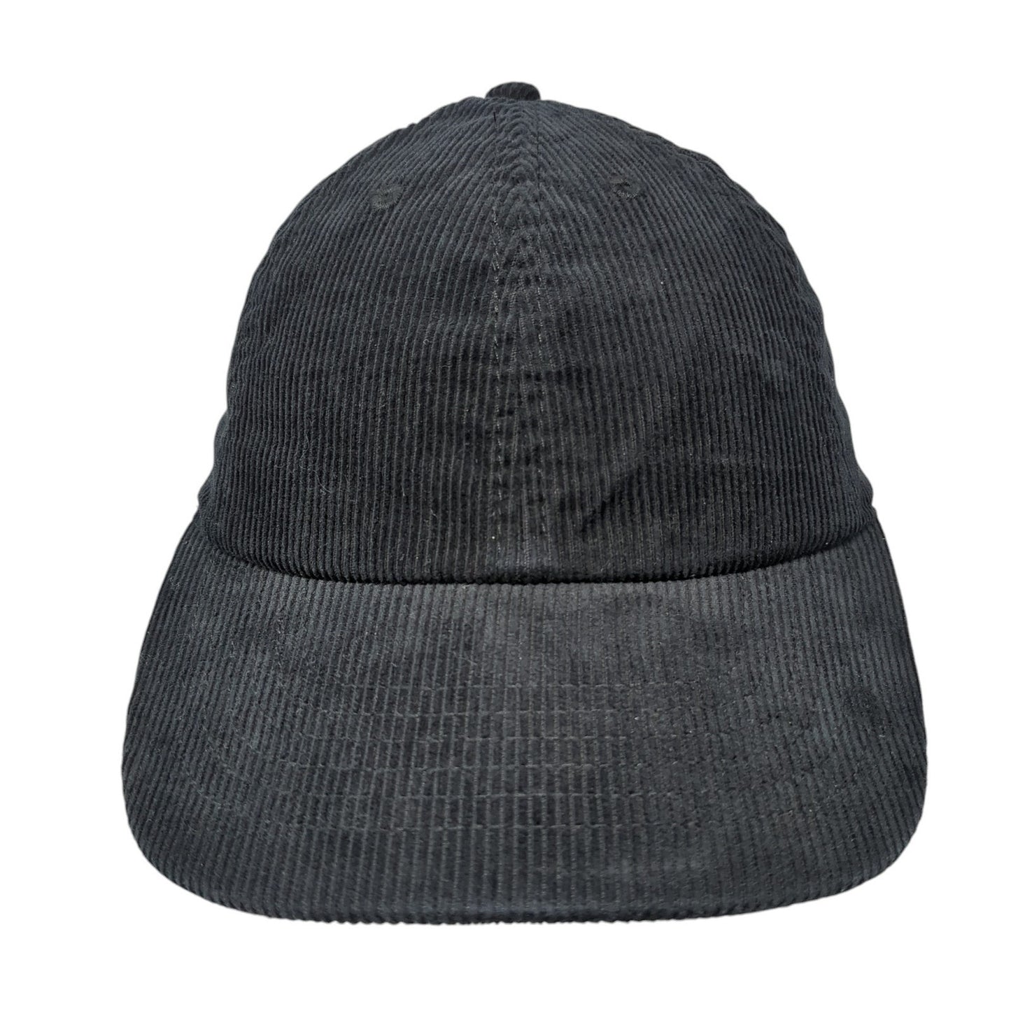 Newhattan Slideback Corduroy Hat Black One Size Adjustable 100% Cotton