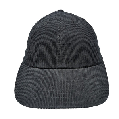 Newhattan Slideback Corduroy Hat Black One Size Adjustable 100% Cotton