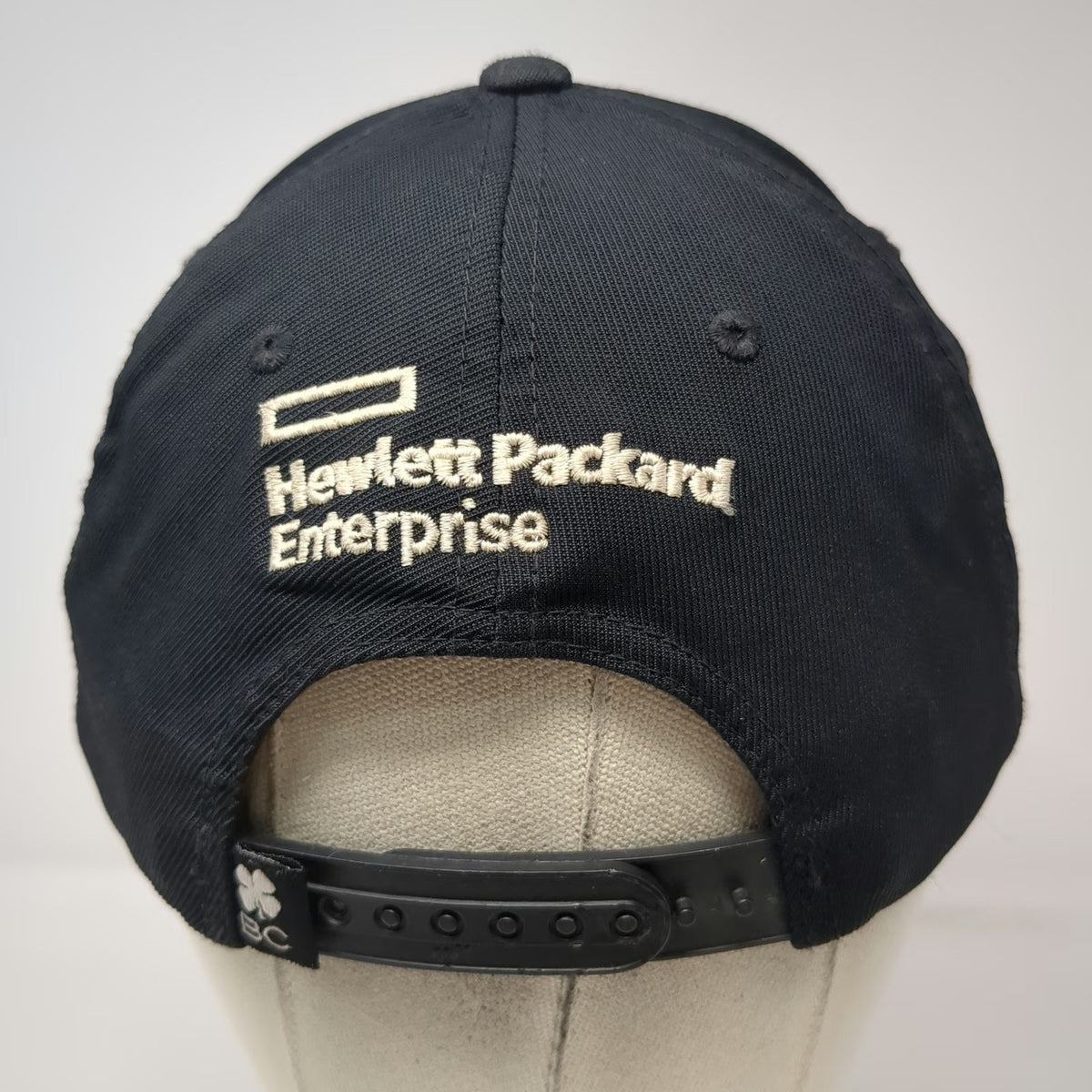 Black Clover 5 Panel Black Hat One Size Snapback Live Lucky CompuNet HPE Logo