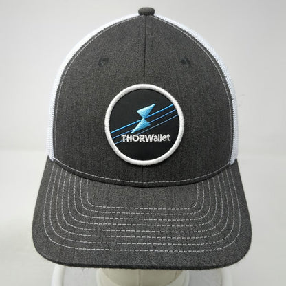 THORWallet Trucker Hat Gray One Size Snapback Mesh Founder Edition Logo Patch